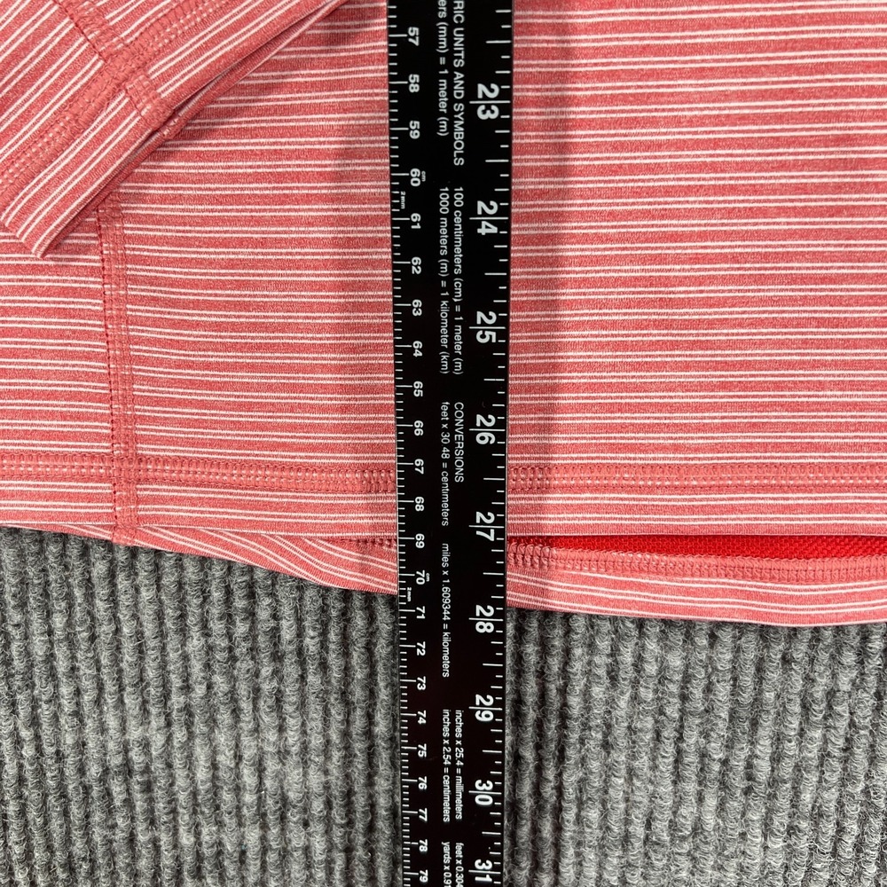 Vineyard‎ Vines Jim Nantz Pullover Sweatshirt Mens Small Red Striped 1/4 Zip New - Picture 10 of 14
